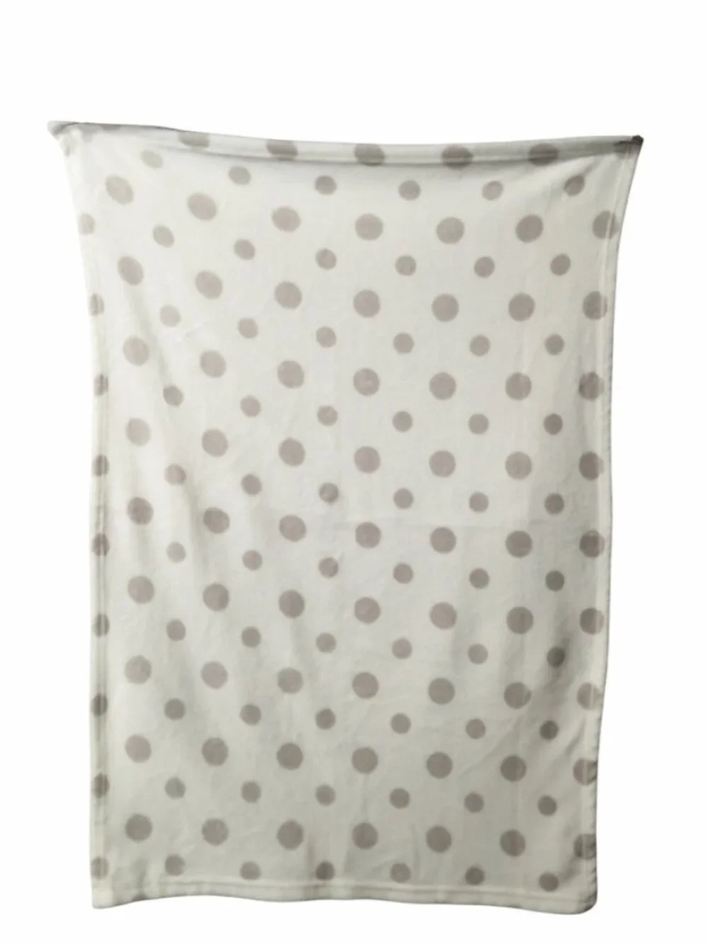 Parents Choice Gray Polka Dot White Security Blanket 29